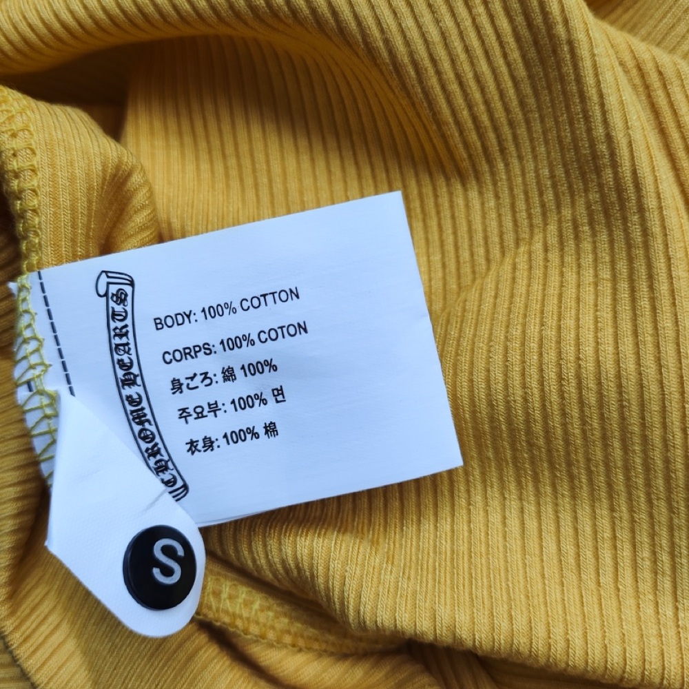 Chrome Hearts Yellow Tank Top with Blue Logos - Picture 5 of 5